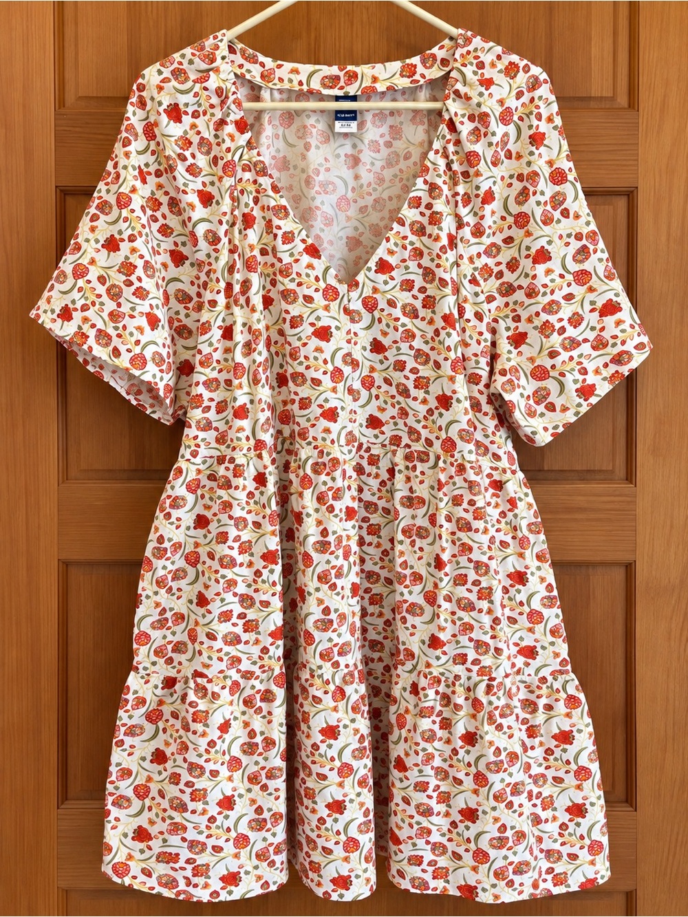 Old Navy XL Floral Dress Boho Cottagecore Prairie Puff Sleeve Peasant Romantic